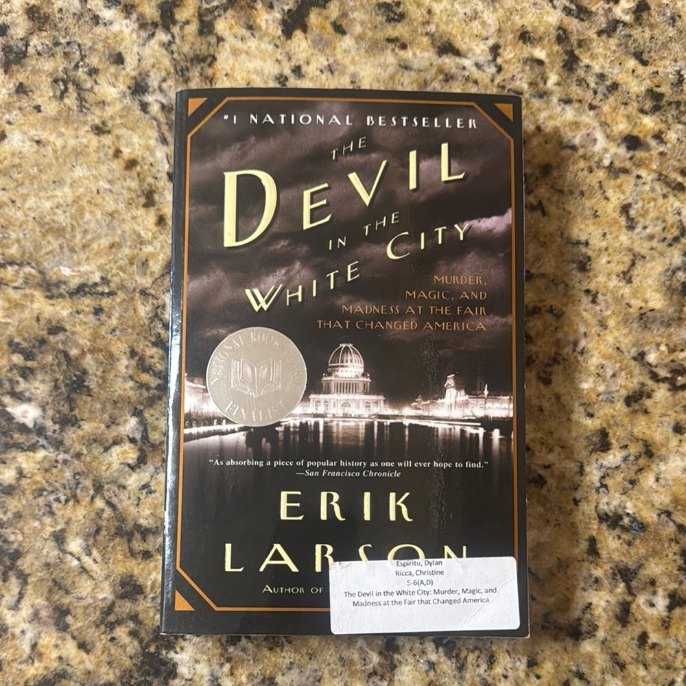 National Book Network 'The Devil in the White City' Black and Gold Cover